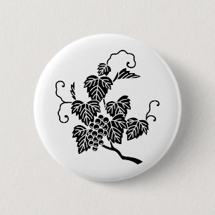 Druiventak pinback knoop ronde button 5,7 cm