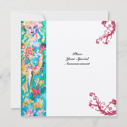 DRUIVENTALE metallic goud Kaart (Achterkant)