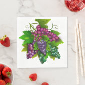 Druiventros illustratie picknick lunch servet (Insitu)