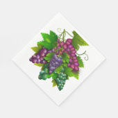 Druiventros illustratie picknick lunch servet (Hoek)