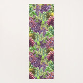 Druiventrossen collage realistisch rood groen frui yogamat (Achterkant)