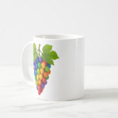 druiventrossen, gekleurd koffiemok (Voorkant links)