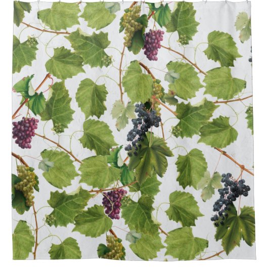 Druiventuin Grieks eiland Middellandse Zee Douchegordijn (Voorkant)