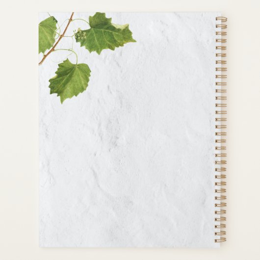 Druiventuin Grieks eiland Middellandse Zee Planner (Achterkant)