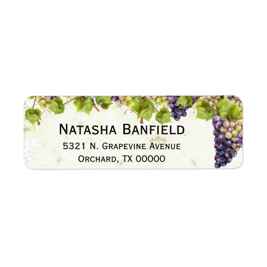 Druiventuin Middellandse Zee Etiket (Voorkant)