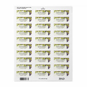 Druiventuin Middellandse Zee Etiket (Full Sheet)