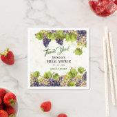 Druivenvariëteit tuinbruiloft servet (Insitu)