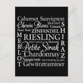 Druivenvariëteiten Wijn Briefkaart (Voorkant)
