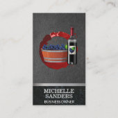 Druivenvat Wijnfles Wijnvlek Visitekaartje (Voorkant)