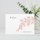 Druivenvruchten Plant Champagne Retro Bedankkaart (Staand voorkant)