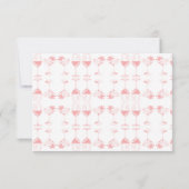 Druivenvruchten Plant Champagne Retro Bedankkaart (Achterkant)