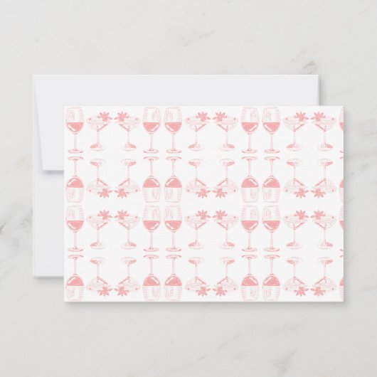 Druivenvruchten Plant Champagne Retro Bedankkaart (Achterkant)