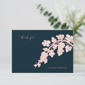 Druivenvruchten Plant Champagne Retro Bedankkaart (Staand voorkant)