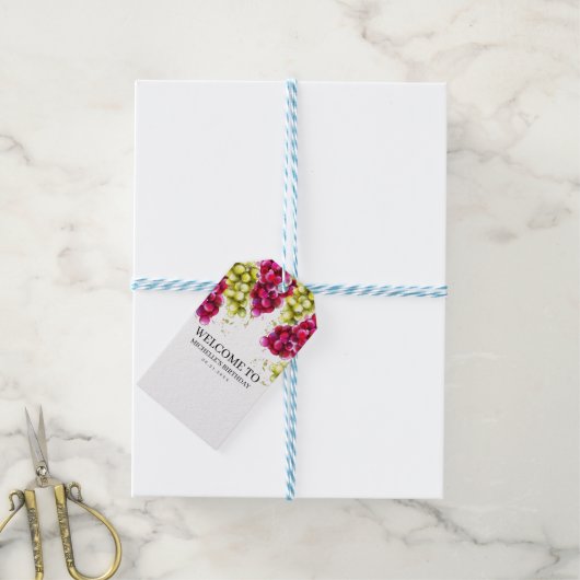 Druivenwijn Cadeaulabel (Met Touw)