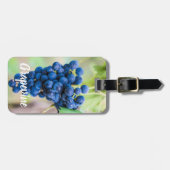 Druivenwijn en wijndruivenwijnbouwdepot bagagelabel (Voorkant horizontaal)