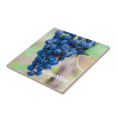 Druivenwijn en wijndruivenwijnbouwdepot tegeltje (Zijkant)