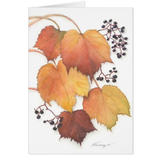 Druivenwijn in het najaar (Voorkant)