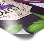 Druivenwijn in Simlish Full Poster Print Design (Hoek)