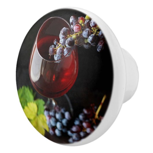 Druivenwijn Keramische Knop (Rechts)