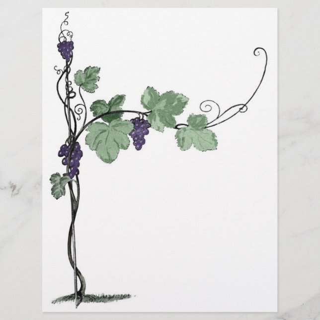 Druivenwijn Letterhead (Voorkant)