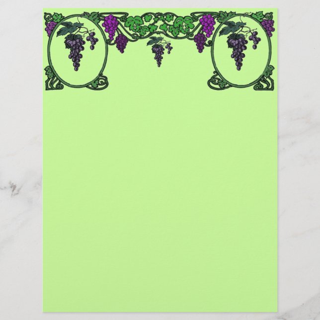 Druivenwijn Letterhead (Voorkant)