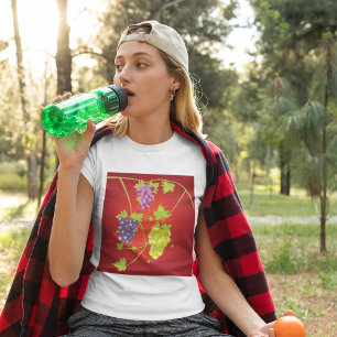 Druivenwijn met bundels druiven t-shirt