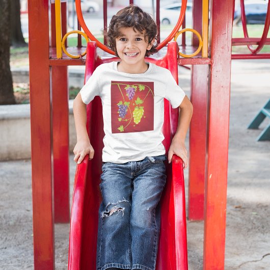 Druivenwijn met bundels druiven t-shirt