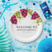 Druivenwijn Papieren Bordje (Feest)