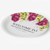 Druivenwijn Papieren Bordje (Gekanteld)