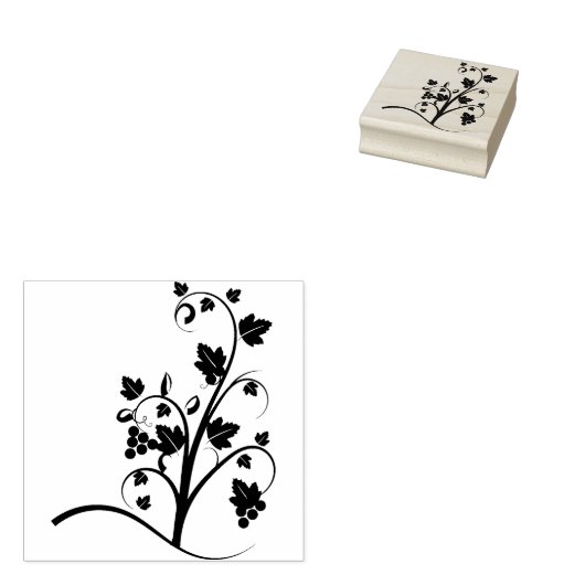 Druivenwijn Rubberstempel (Gestempeld)