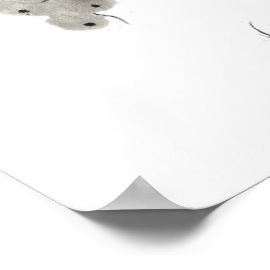 Druivenwijn, Sumi-e Poster (Hoek)