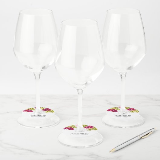 Druivenwijn Wijnglaslabel (Set)