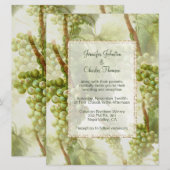 Druivenwijn - Winery Threadding Large Wedding Kaart (Voorkant / Achterkant)