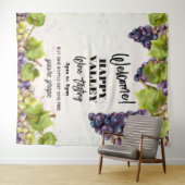 Druivenwijngaard wijnproeverij achtergrond wandkleed (In Situ (horizontaal))