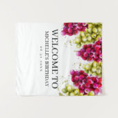 Druivenwijnproeverij Foto-achtergrond Wandkleed (Voorkant (horizontaal))