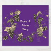 druivenwijnstok hebben een geweldige dag Humor et Bier Etiket (Enkel label)