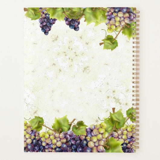 Druivenwijnstok Planner (Achterkant)