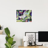 Druk 20x16in Origineel het Schilderen Abstract Mod Poster (Thuiskantoor)