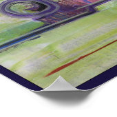 Druk 20x16in Origineel het Schilderen Abstract Mod Poster (Hoek)