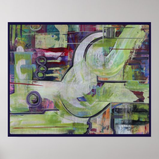 Druk 20x16in Origineel het Schilderen Abstract Mod Poster (Voorkant)