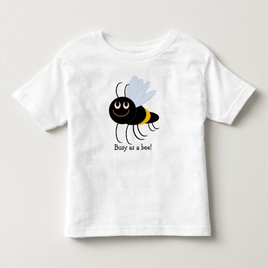 Druk als een bij BuzzAboutBees Katoen Peuter T-shi Kinder Shirts (Voorkant)