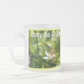 Druk als een bij - Frosted Mok (Links)