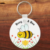 Druk Als Een Bij Gepersonaliseerd  Sleutelhanger (Voorkant)