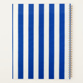 Druk als een Moeder Blauw en Goud Gestreept Planner (Achterkant)