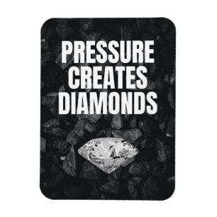 Druk Creëer Diamonds - Motivatie Magneet