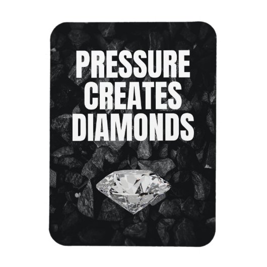 Druk Creëer Diamonds - Motivatie Magneet (Verticaal)