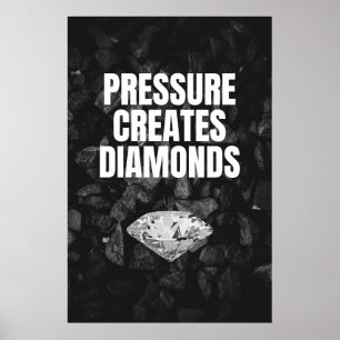 Druk Creëer Diamonds - Motivatie Poster