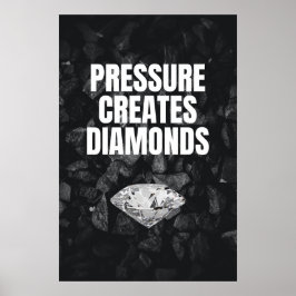 Druk Creëer Diamonds - Motivatie Poster