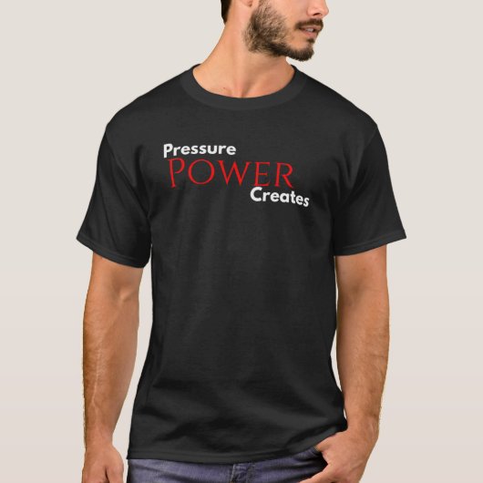 Druk Creëer Power – Motivatie Red Power T- T-shirt (Voorkant)