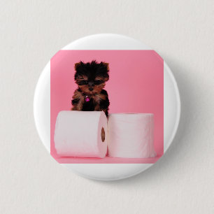 Druk de Charmin niet in Ronde Button 5,7 Cm